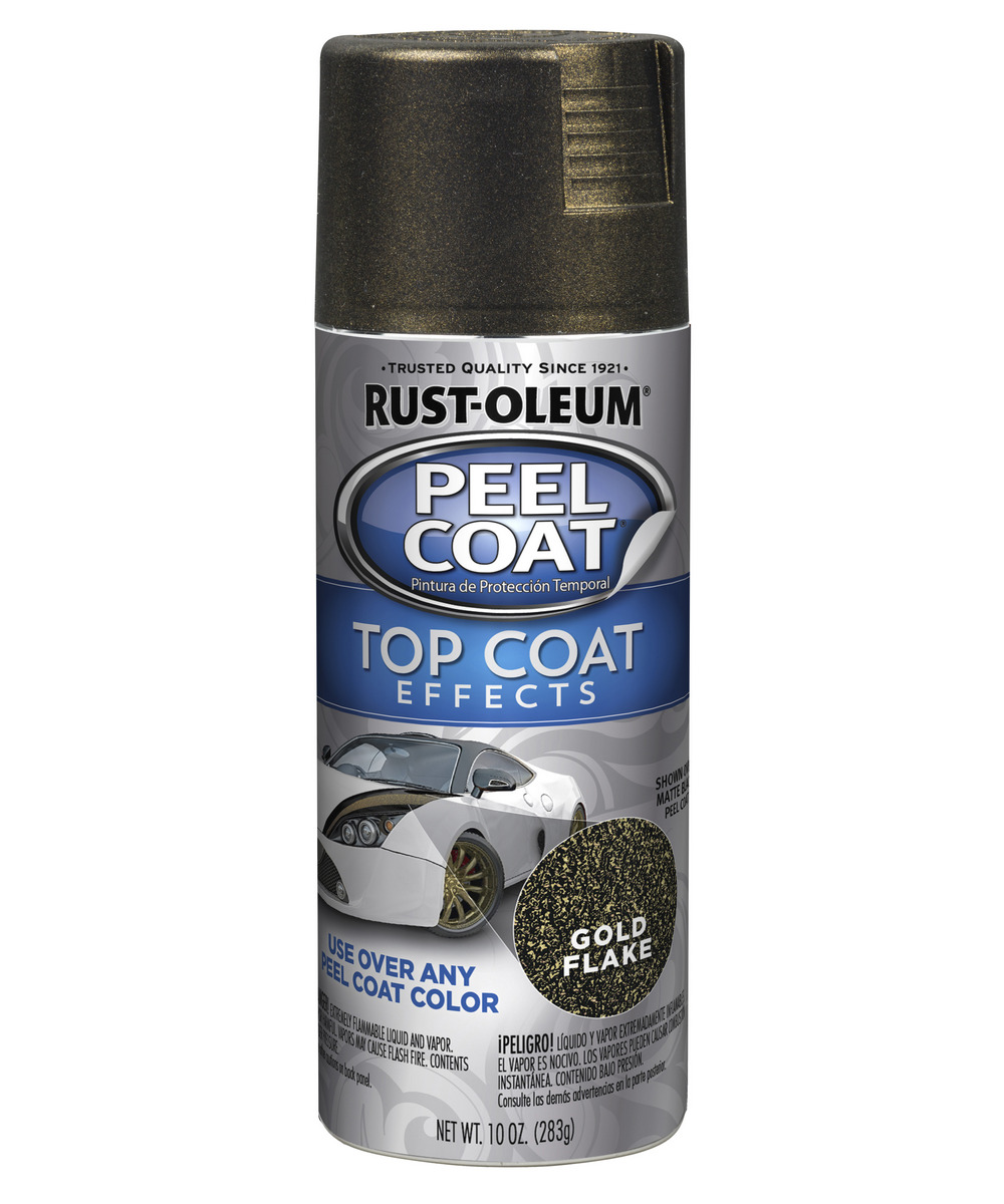 RustOleum 297339 10Ounce Gold Flake Metallic Peel Coat Spray Paint at