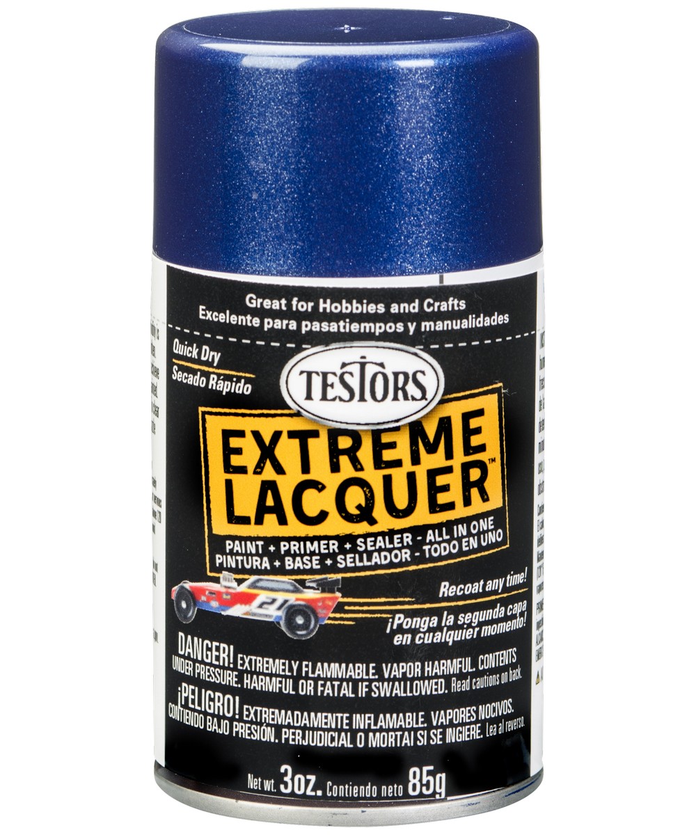 Testors 1836MT 3Ounce Gloss De Ja Blue Extreme Lacquer Spray at
