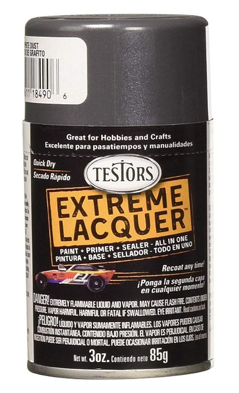 Testors Spray Enamel 3oz Metallic Graphite Gray