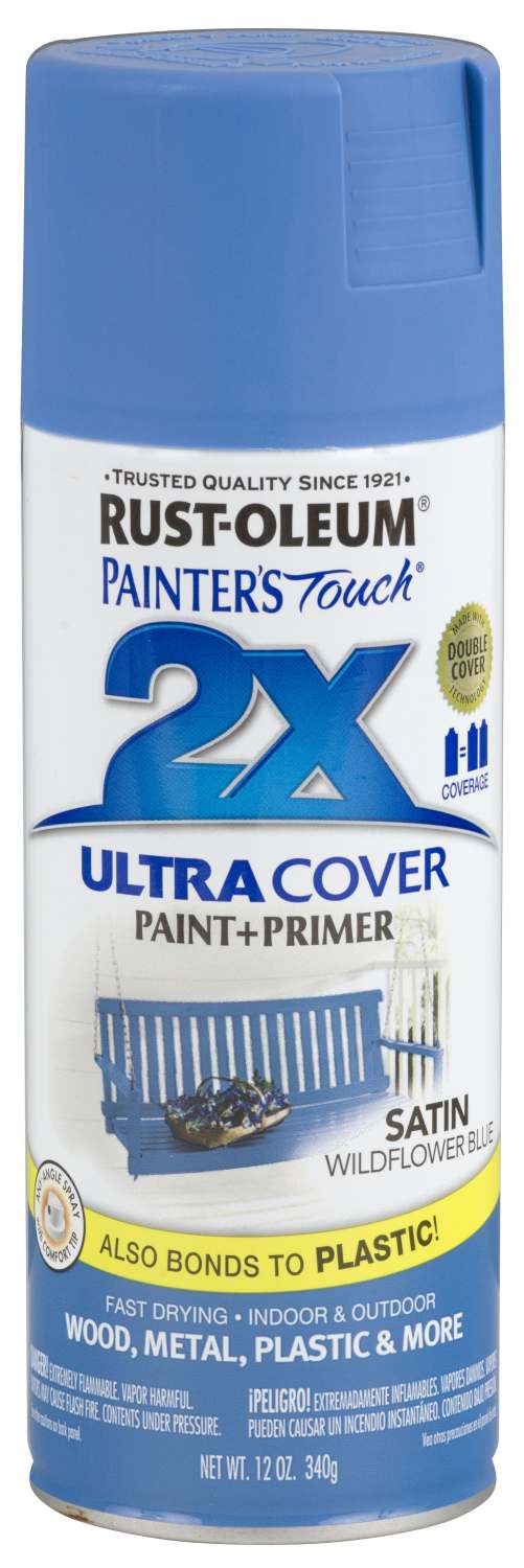 RUSTOLEUM 249062 12Ounce Satin Wildflower Blue Spray Paint at Sutherlands