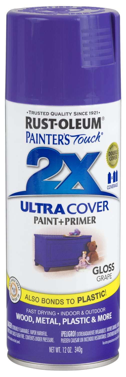 RUSTOLEUM® 249113 12Ounce Gloss Grape 2x Ultra Cover Paint+Primer