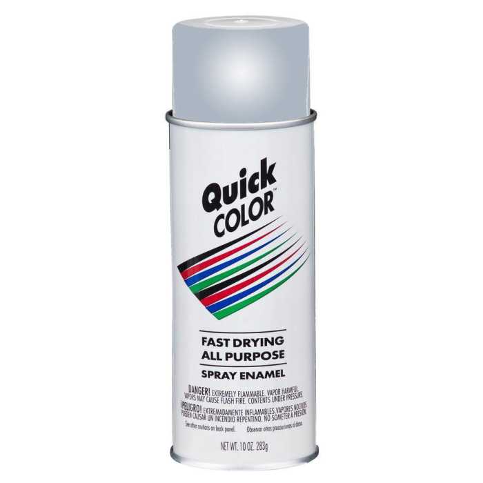 Rust oleum quick color j2858830 10 ounce metallic silver spray paint at