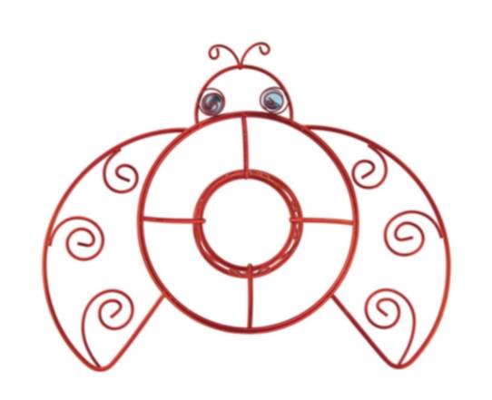 Russco III GD126474 Red Ladybug Sun Critters Gazing Ball Stand at ...