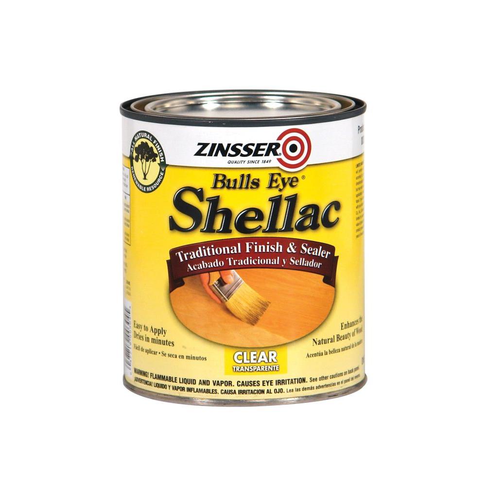 Rust-Oleum Zinsser 304H 1-Quart Bulls Eye Clear Shellac - Household  Varnishes 