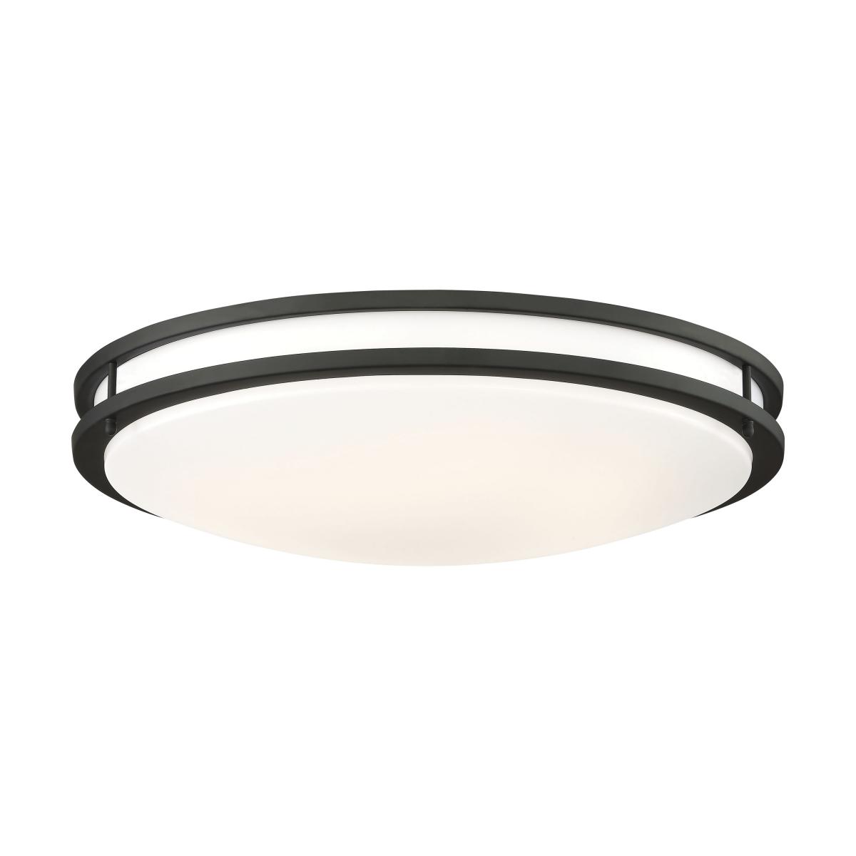 Nuvo Lighting 621738 24Inch Matte Black Round Flush Mount Glamour LED