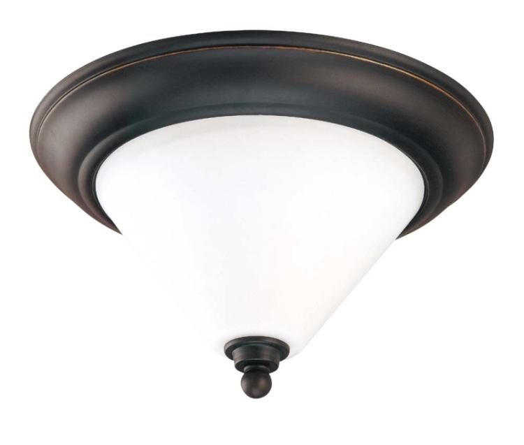 Satco S 60 1705 2 Light 13 Inch Dust Bronze Bridgeview Flush Ceiling Light Satco S 60 1705
