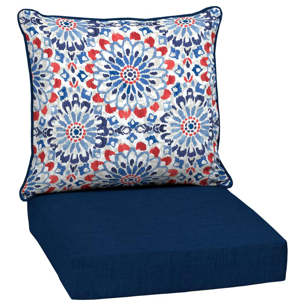 Arden Selections TH1F297A41 Clark Blue Deep Seat Patio Chair Cushion at Sutherlands