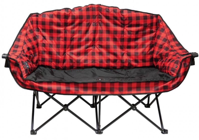 KUMA OUTDOOR GEAR 849KMBBHDCRB Red And Black Bear Buddy Heated Double Chair at Sutherlands