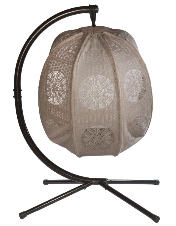 FlowerHouse FHEC100DC Sand Dreamcatcher Hanging Egg Patio Chair With