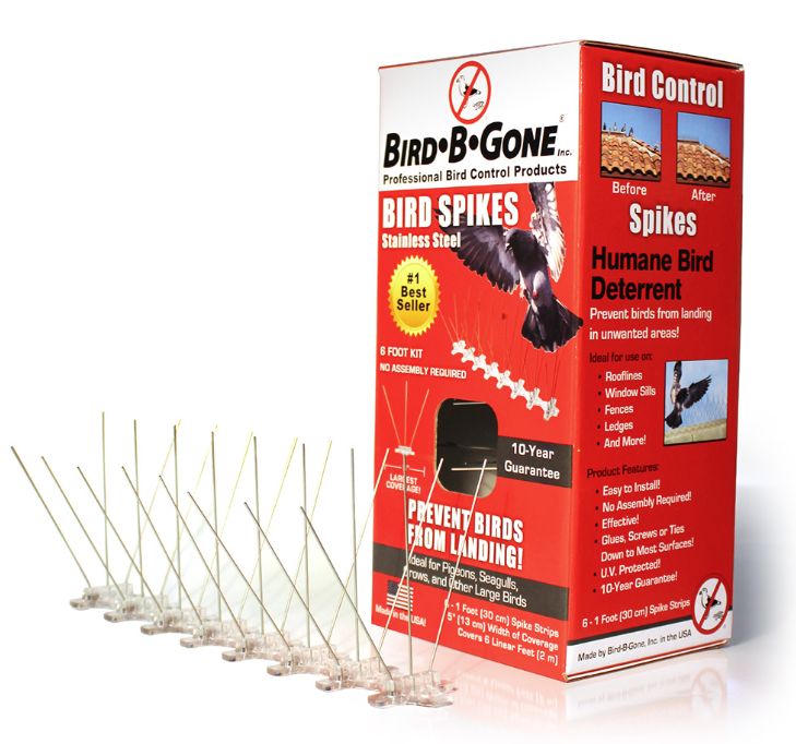 Bird B Gone MM2001-5/6 6-Foot Stainless Steel Bird Spike At Sutherlands