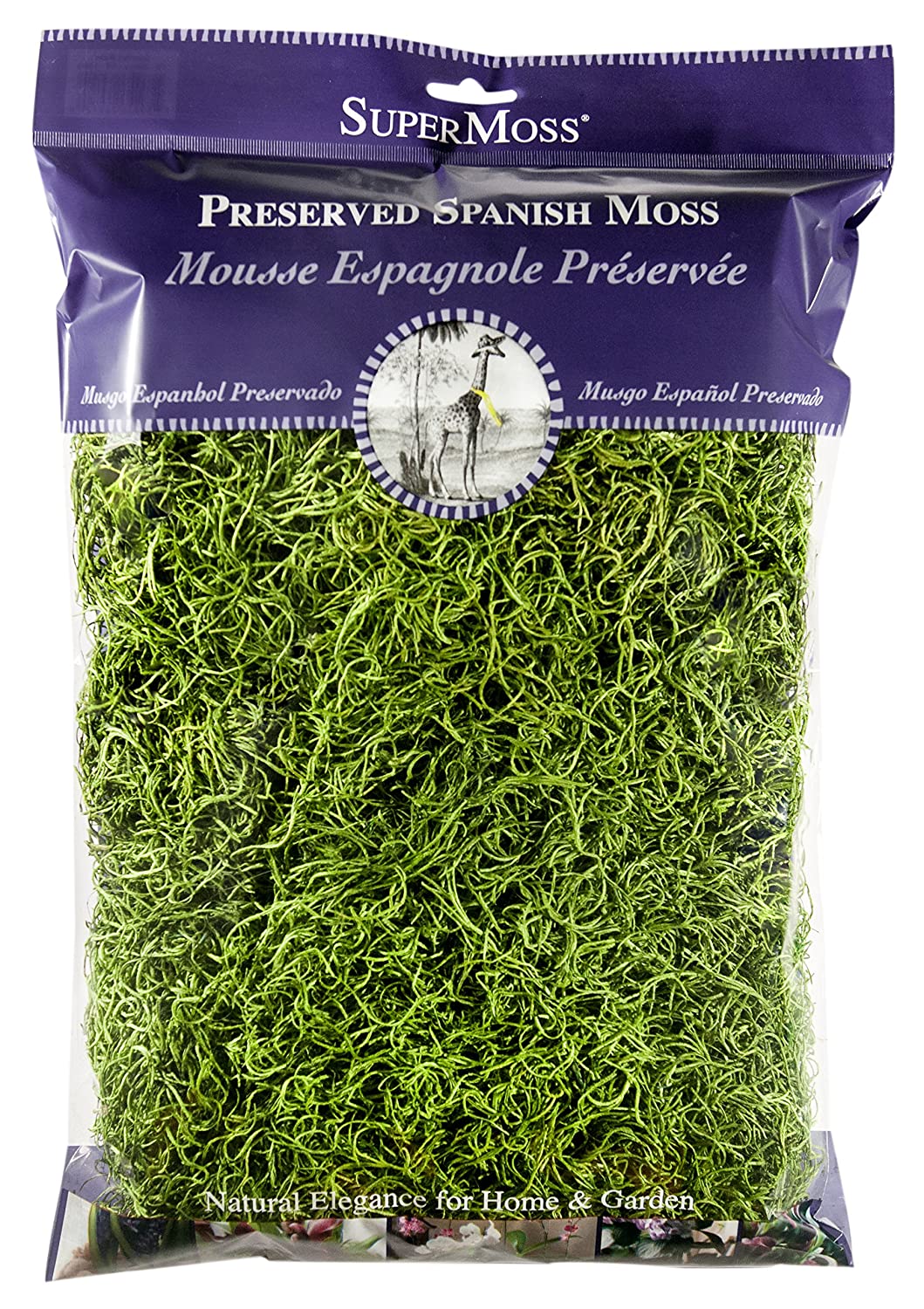 SuperMoss SPM26912 Spanish Moss Preserved, Grass, 8Ounce at Sutherlands