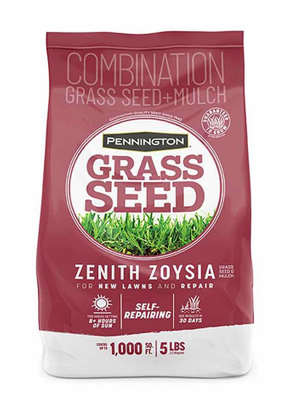 Pennington 100082871 5Pound Zenith Zoysia Grass Seed And Mulch, 1,000Square Feet at Sutherlands