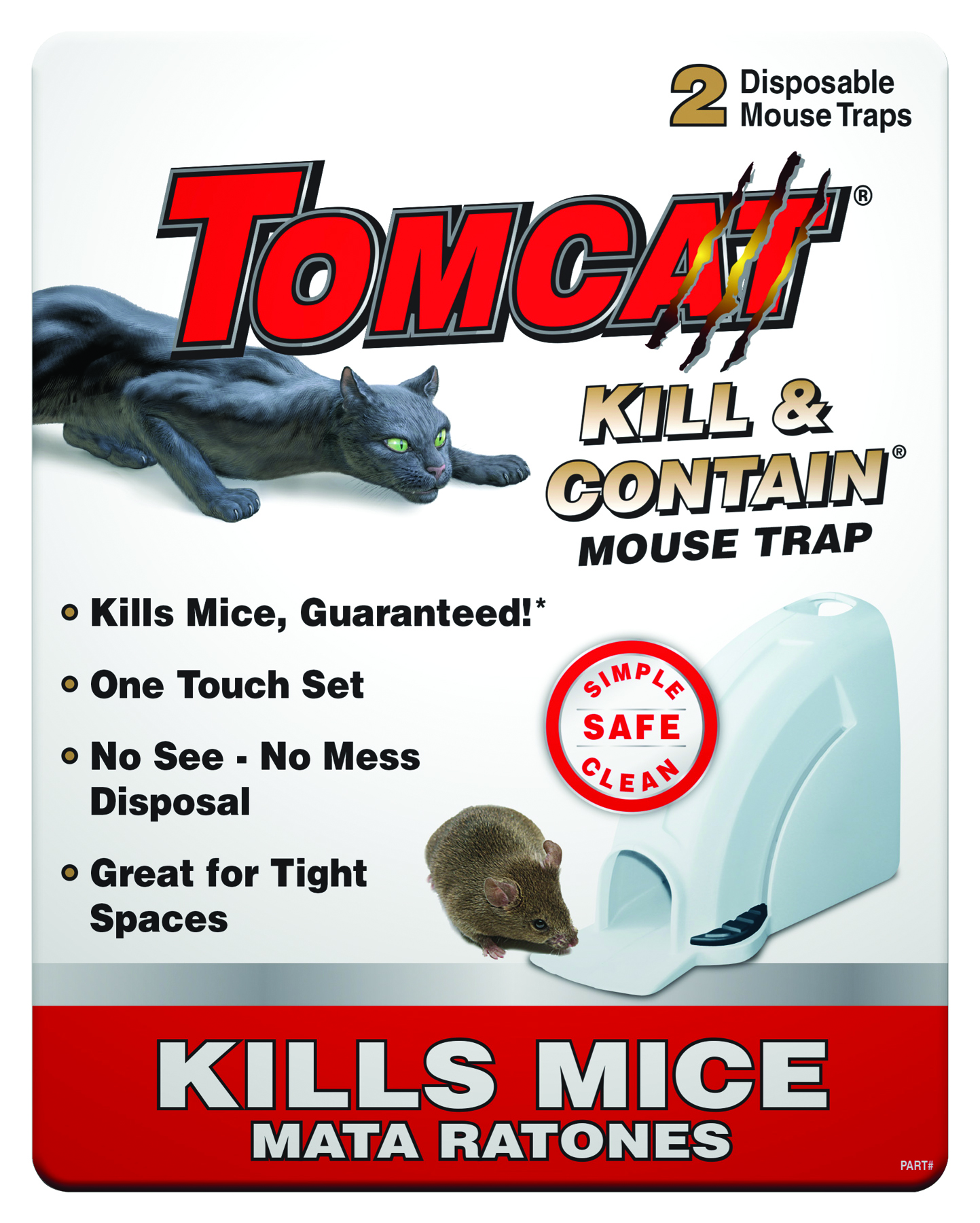 Tomcat MC0360MC0360630 Kill And Contain Mouse Trap 2-Pack at