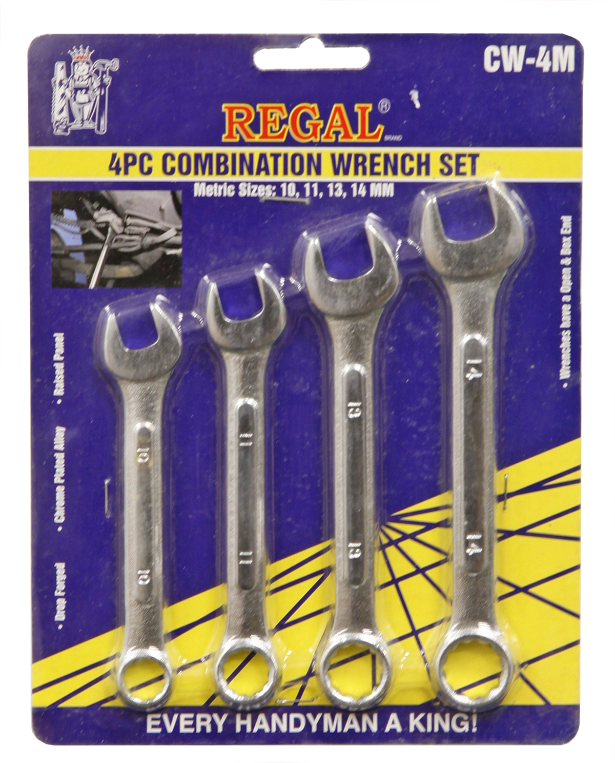Regal CW-4M Combination Wrench Set 4-Piece at Sutherlands