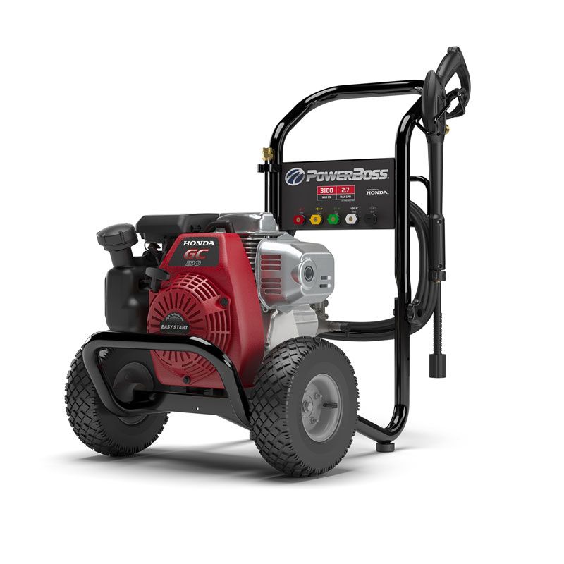 POWERBOSS 020777 3100 PSI 21/2GPM Gas Pressure Washer With Honda