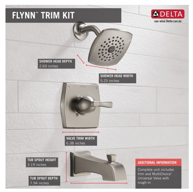 Delta Faucet 144768CSS Stainless Flynn™ Monitor® 14 Series 1Handle
