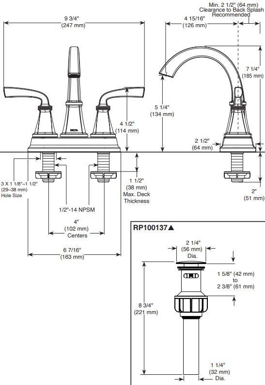 Delta Faucet 25864LF-SP Spotshield Brushed Nickel Geist™ 2-Handle ...