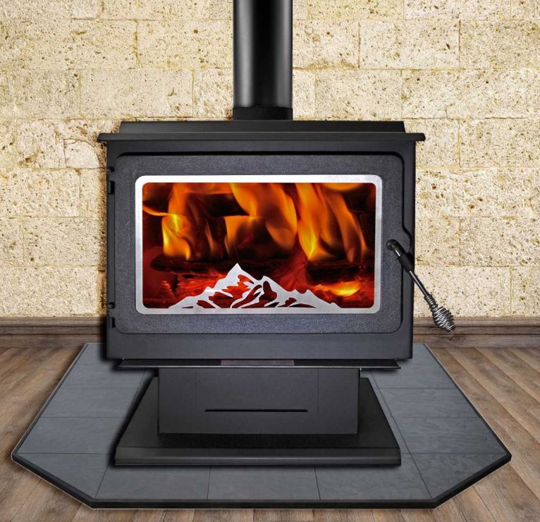 SBI ESW0015 2400Sq. Ft. Black Wood Stove With Blower at Sutherlands