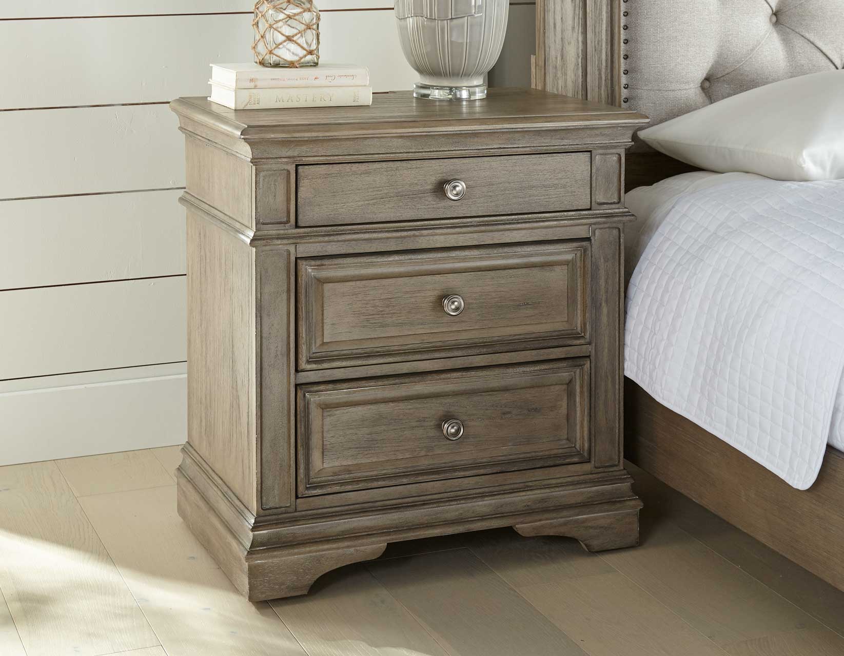 STEVE SILVER HP900NSD Highland Park Waxed Driftwood Nightstand at ...