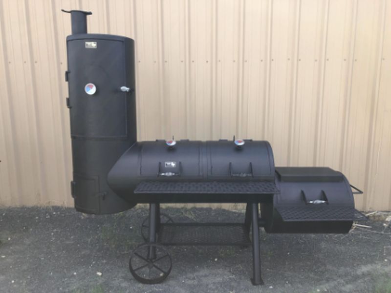 TEXAS LONGHORN BBQ PITS TL-19D 20-Inch Double Lid Smoker At Sutherlands