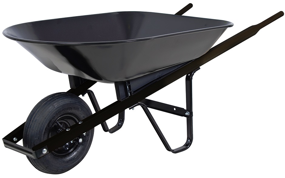 UnionTools S4U30 4-Cubic Foot Black Steel Wheelbarrow at Sutherlands