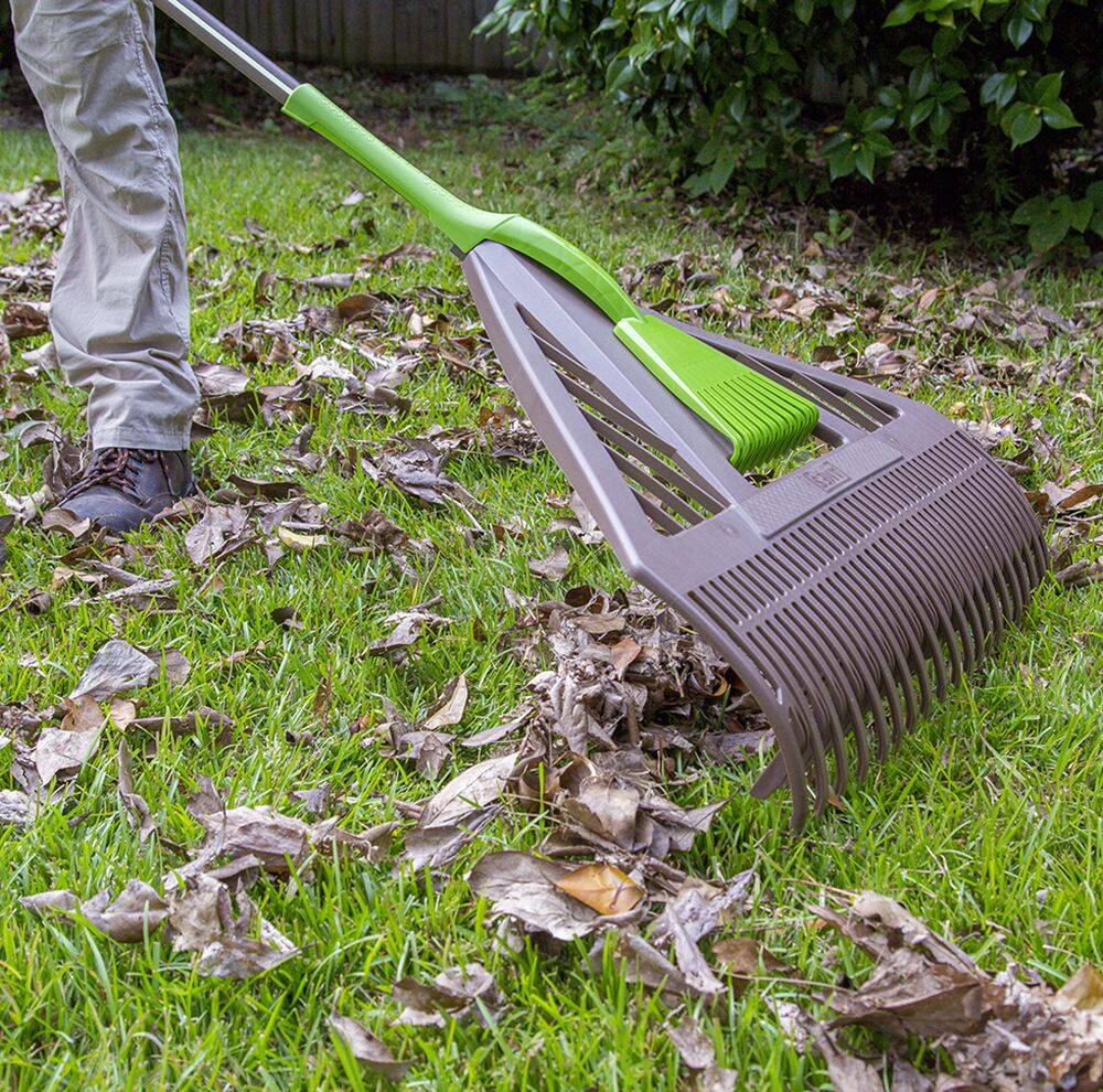AMES® 2714000 26-Inch Dual Tine Poly Leaf Rake With Hand Rake #3239654 ...