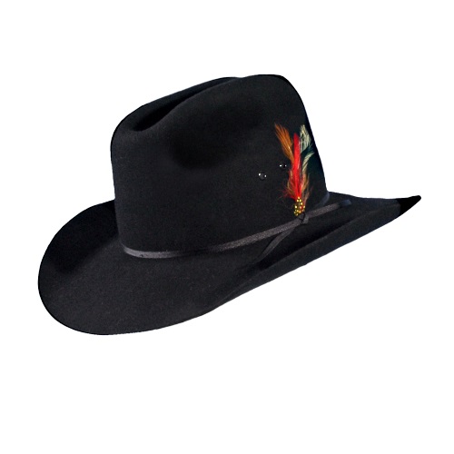 Turner Hats 12205 Old West Black Felt L at Sutherlands