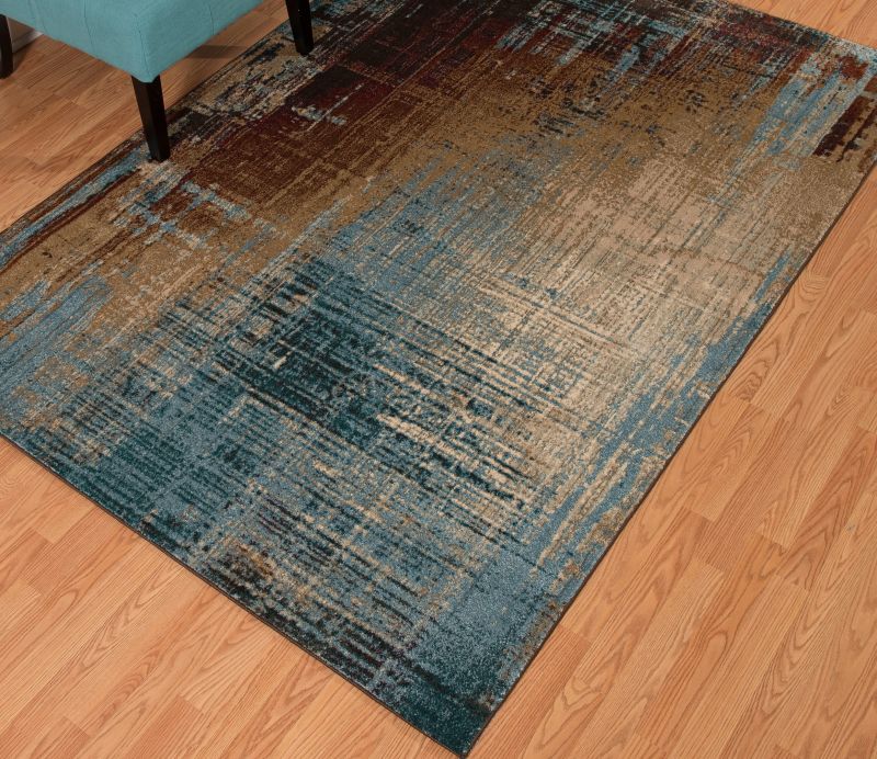 UW 3000 00675 5Foot 3Inch X 7Foot 2Inch Jules Modern Stacks Multi