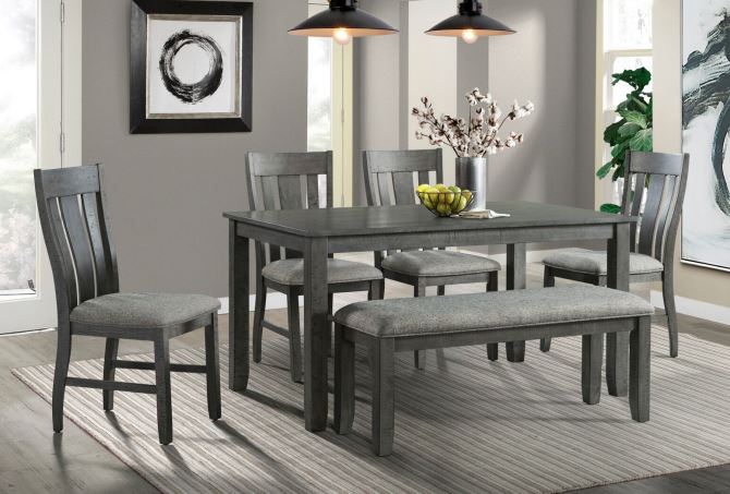 Lane Home Furnishings 5045-54 Hawthorne Gray 6-Piece Dining Set at ...