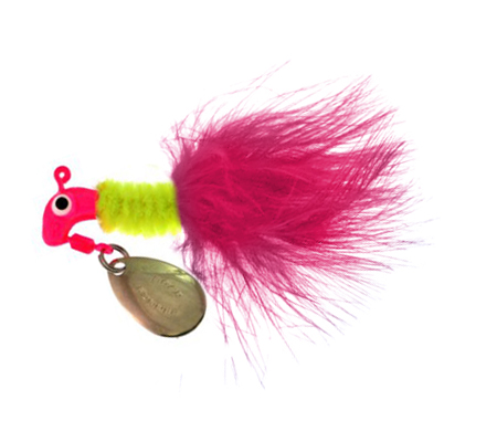 Road Runner by Blakemore B2-1002-078 1/16 Ounce Pink And Chartreuse  Original Marabou Road Runner Jig at Sutherlands