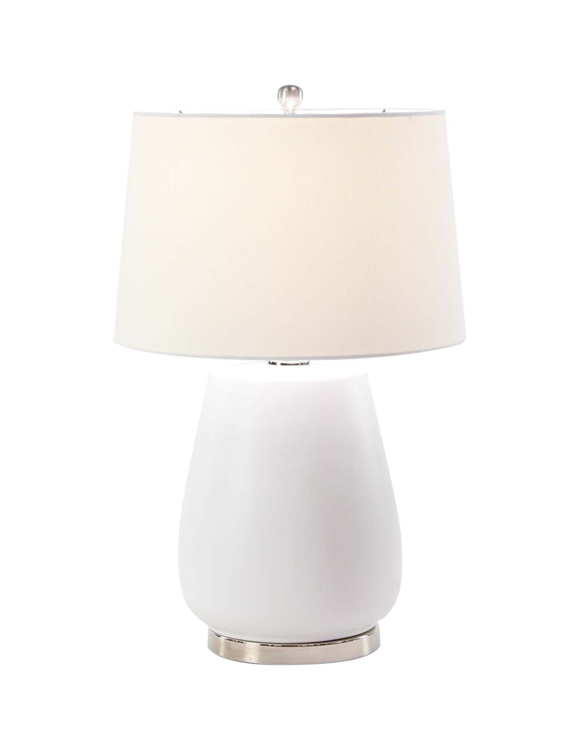 Inch Mat White Ceramic Table Lamp, Uma Ceramic Table Lamp