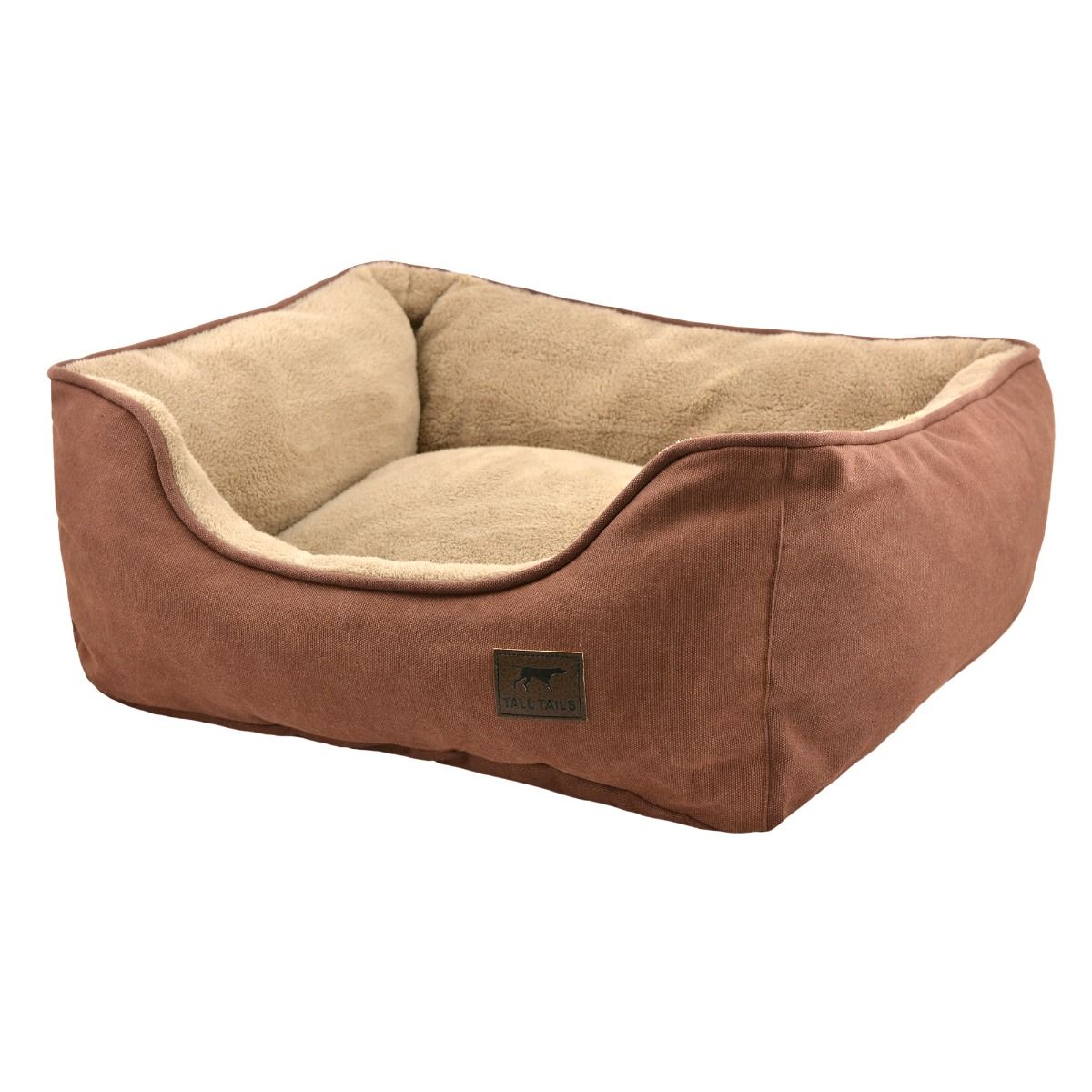 Tall Tails PBL230279 Large Brown Dream Chaser Bolster Dog Bed at