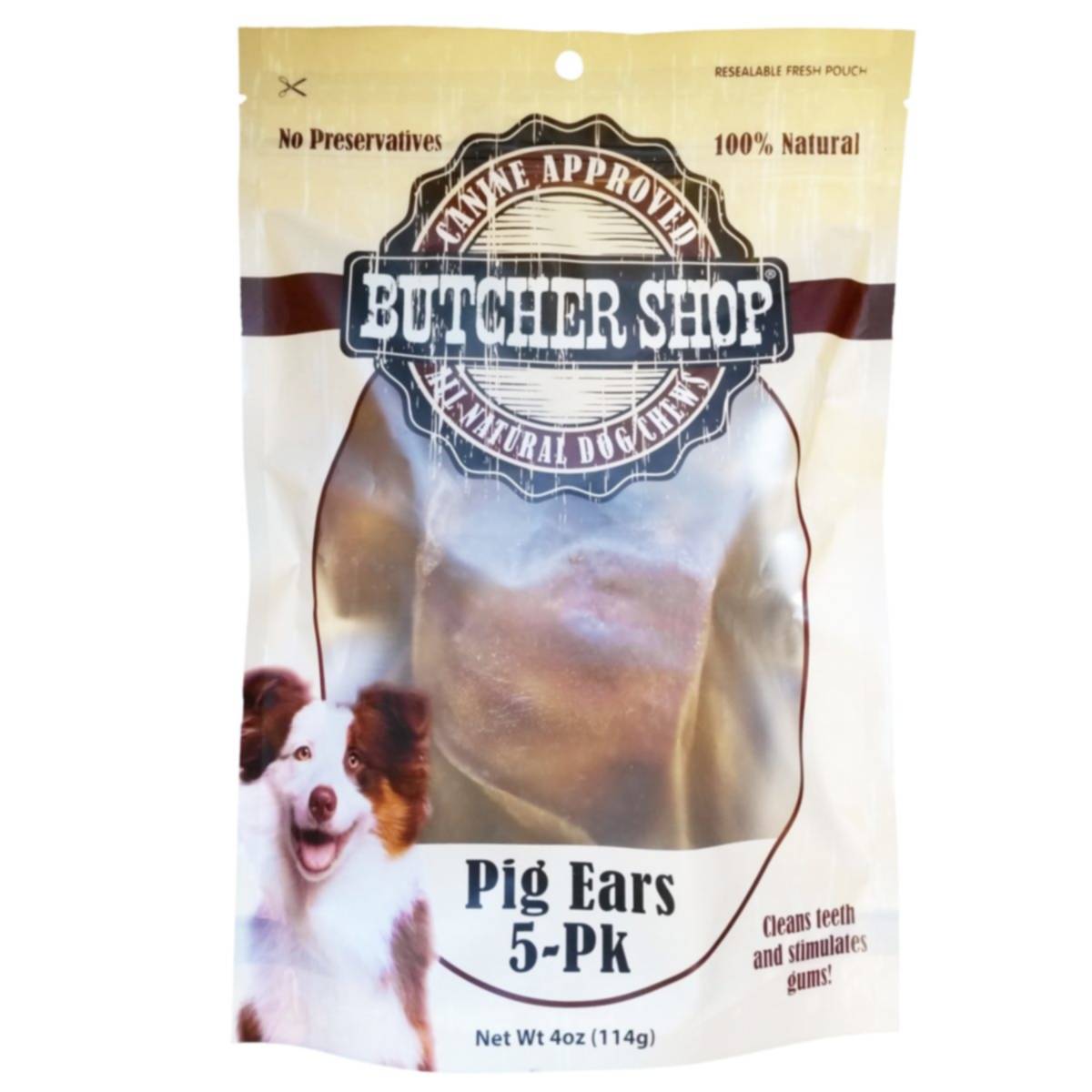 Boss Pet 012031 Butcher Shop Pig Ears 5Pack at Sutherlands