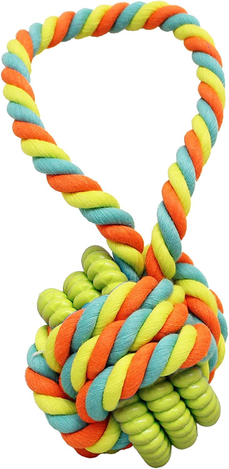 Chomper WB15507 Medium Multi-Colored Rope Tug Dog Toy With ...