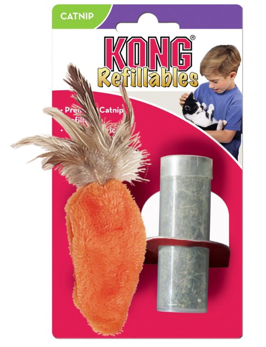 kong carrot cat toy