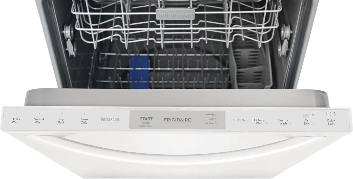Frigidaire FFID2426TB 24Inch White BuiltIn Dishwasher at Sutherlands