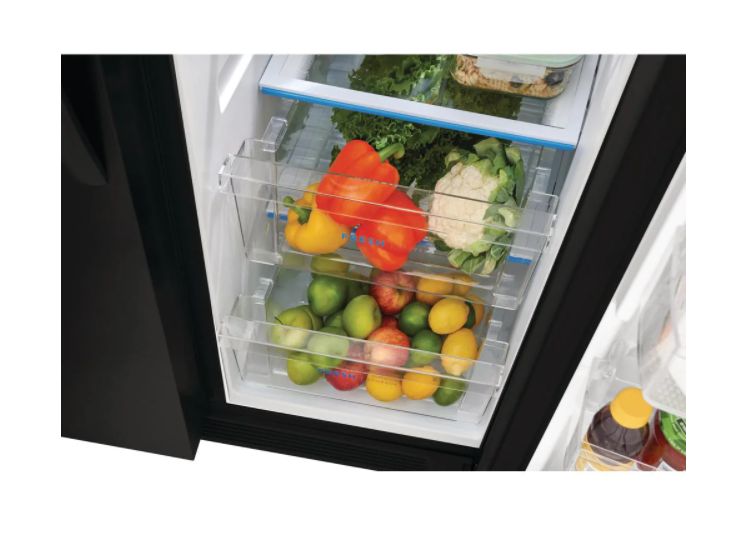 Frigidaire FRSS2323AB 22.1 Cu. Ft. Black Standard Depth SideBySide Refrigerator at Sutherlands
