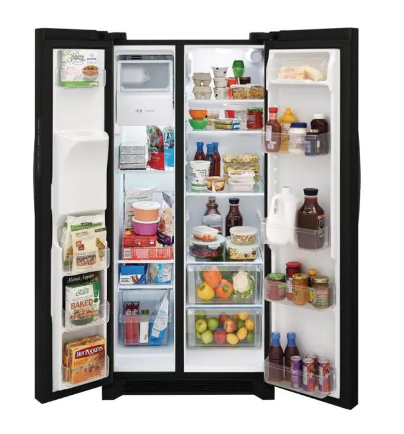 Frigidaire FRSS2323AB 22.1 Cu. Ft. Black Standard Depth Side-By-Side ...