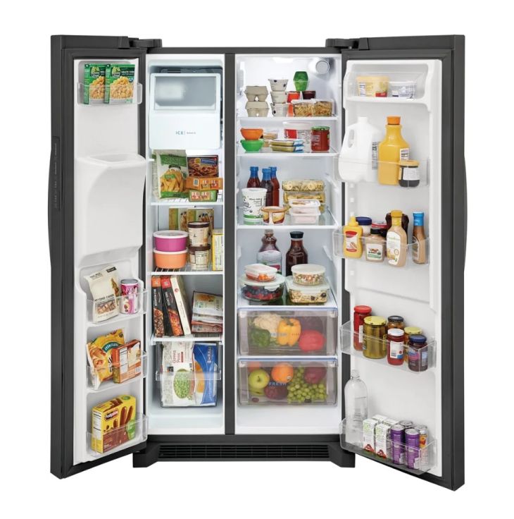 Frigidaire FRSS2623AD 25.6 Cu. Ft. Black Stainless Steel Standard-Depth ...