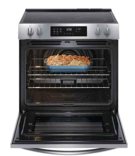 Frigidaire FCFE3083AS 30-Inch, Stainless Steel, Slide-In, Front-Control ...