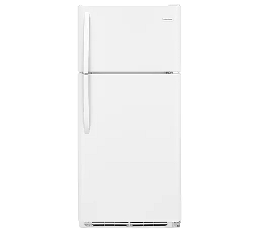 Frigidaire Fftr1814tw 18 Cu Ft White Top Freezer Refrigerator At