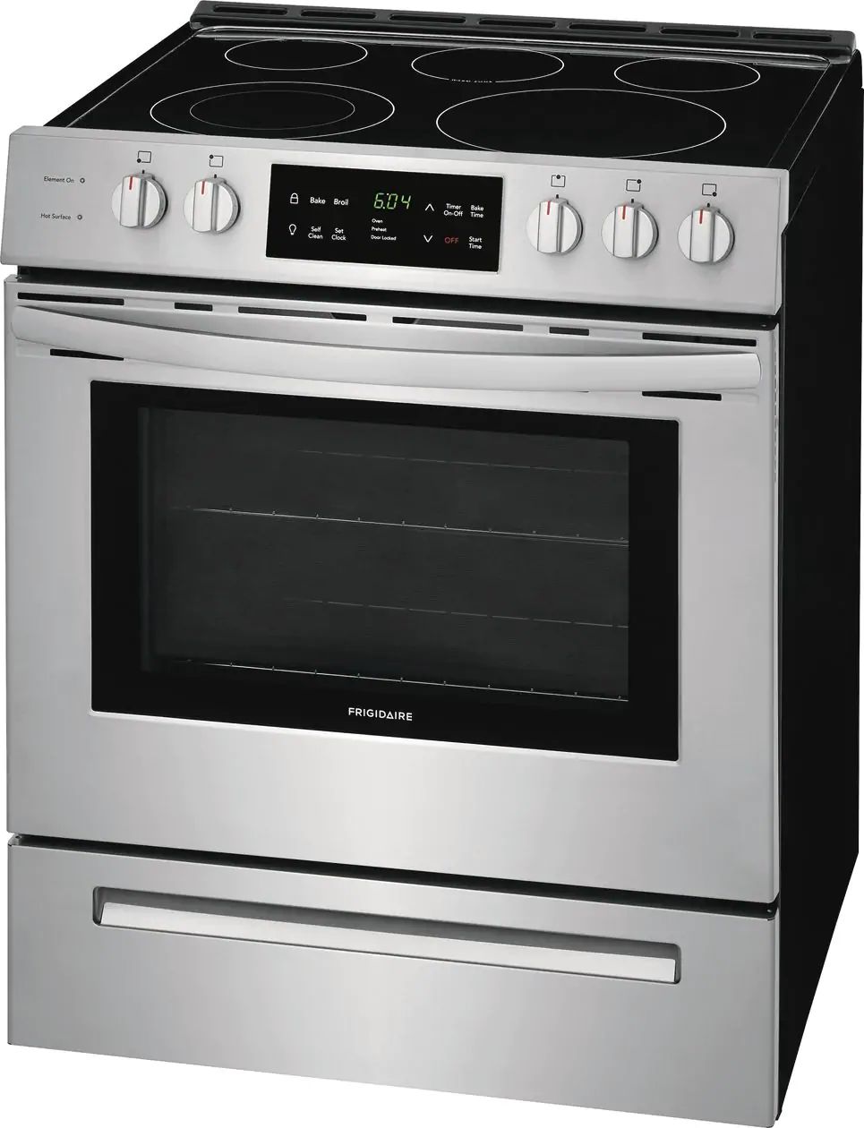 Frigidaire FFEH3054US 30-Inch Stainless Steel Front Control 30 Inch Electric Stove Stainless Steel