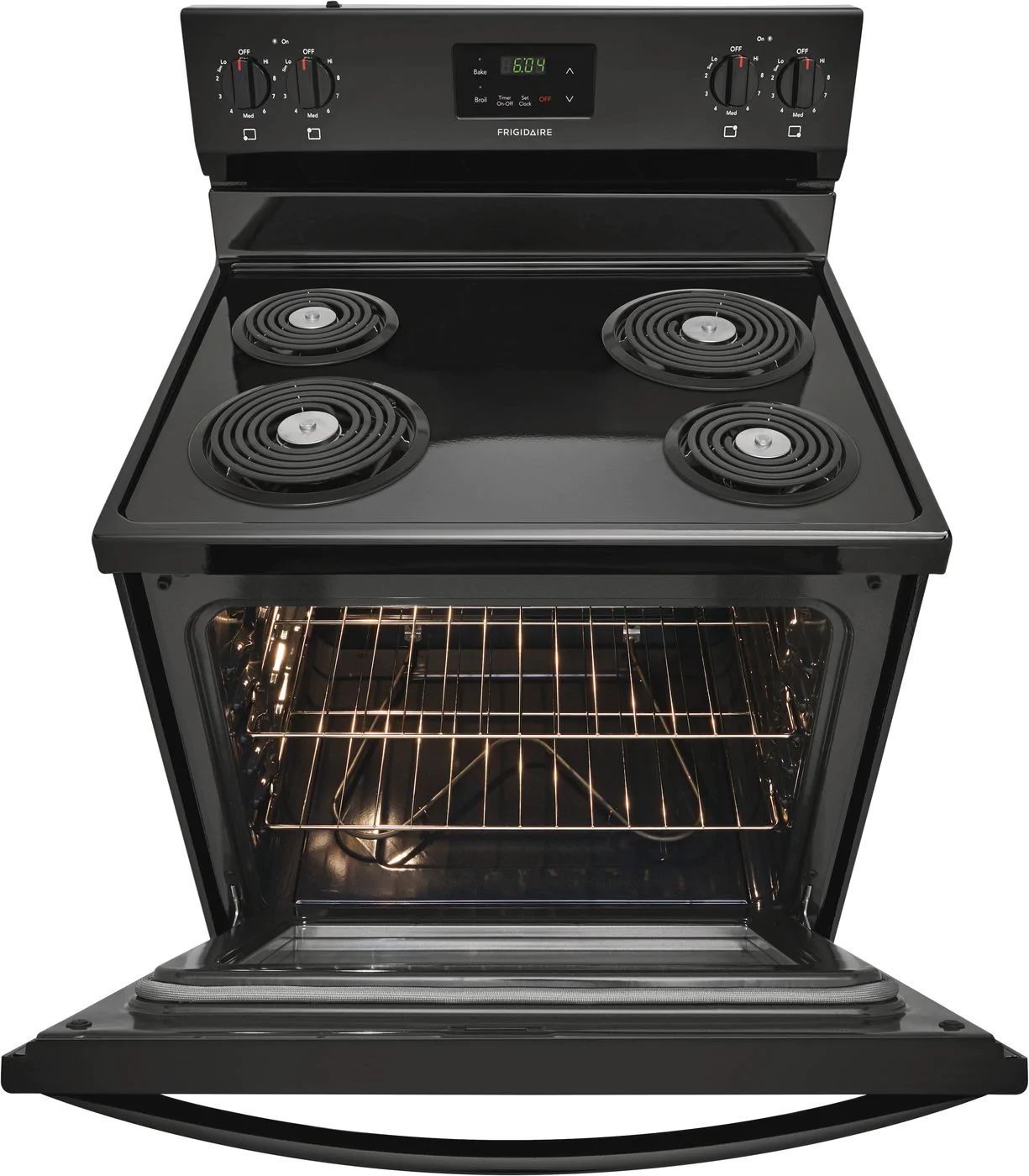 Frigidaire FCRC3012AB 30Inch Black Coil Electric Range at Sutherlands