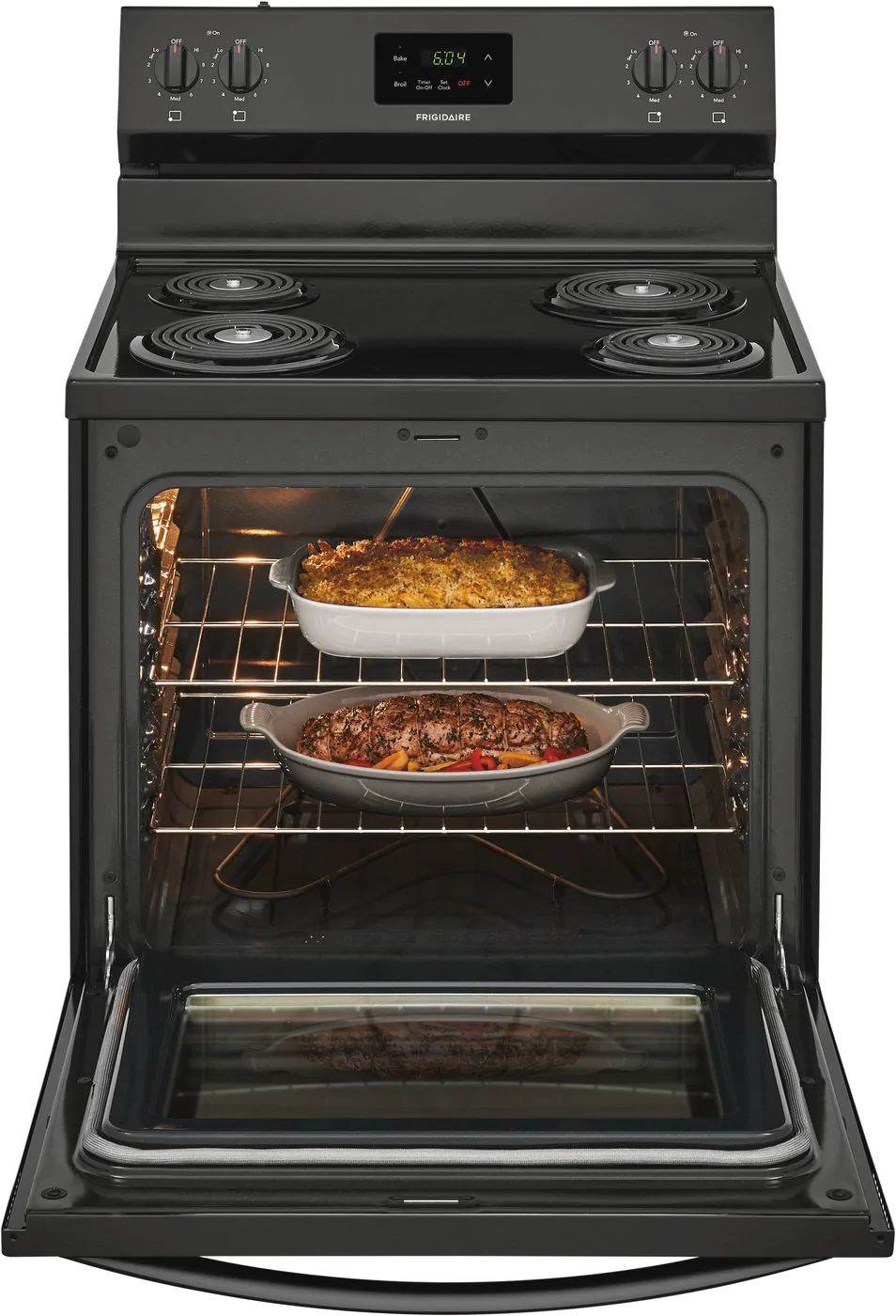 Frigidaire FCRC3012AB 30Inch Black Coil Electric Range at Sutherlands