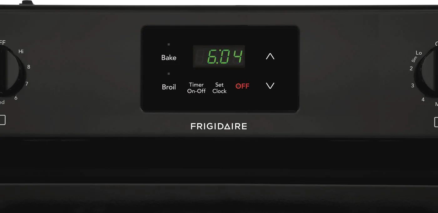 Frigidaire FCRC3012AB 30Inch Black Coil Electric Range at Sutherlands