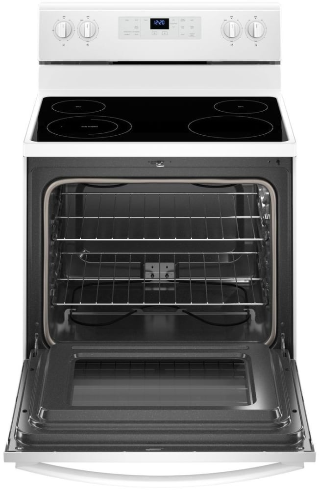 Whirlpool WFE510S0HW 30Inch White Smooth Top Electric Range at Sutherlands