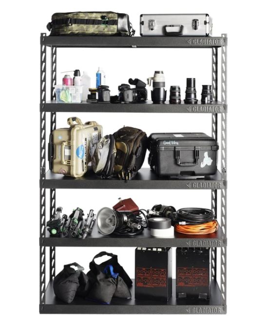 GLADIATOR GARK485XGG 48 x 72 x 24Inch Hammered Granite Steel Ez