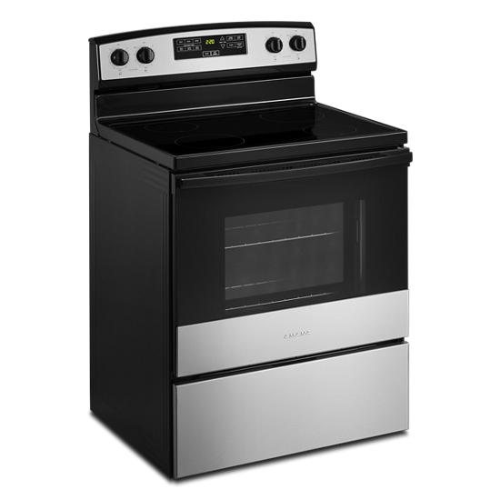 Whirlpool AER6303MMS Amana 30Inch Stainless Steel Electric Range With Extra Large Oven Window