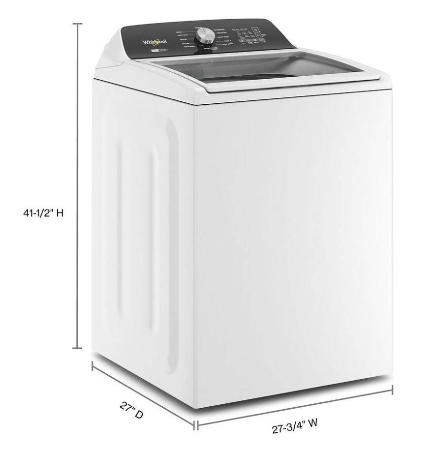 Whirlpool WTW5057LW White Top Load Washing Machine with 2in1