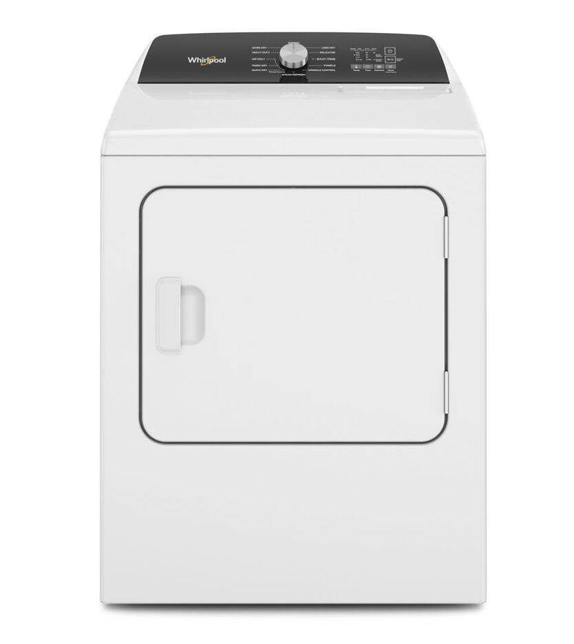 Whirlpool WED5050LW 7.0 -Cu. Ft. White Top Load Electric Moisture ...